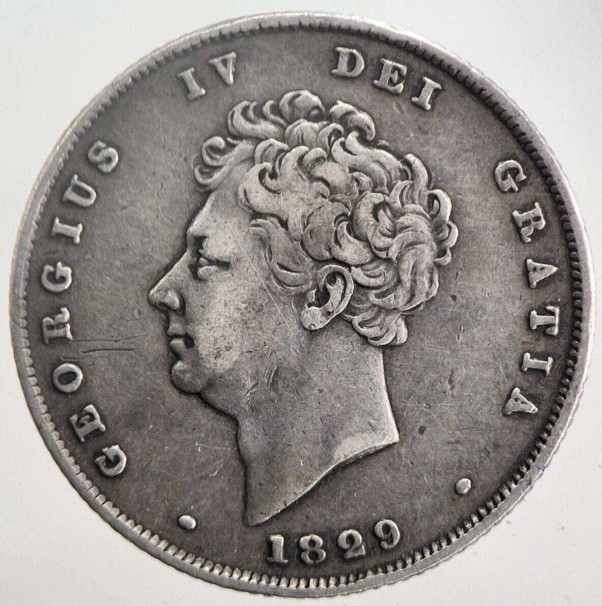 1829 George IV Shilling Silver Coin | Very High Grade | a5851