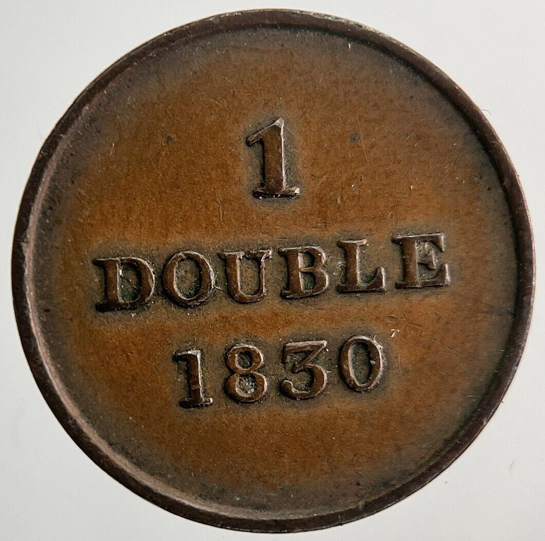 1830 Guernsey 1 One Double Coin | Fine Collectable Grade