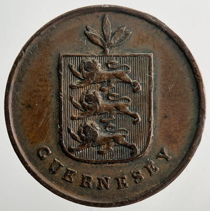 1830 Guernsey 1 One Double Coin | Fine Collectable Grade