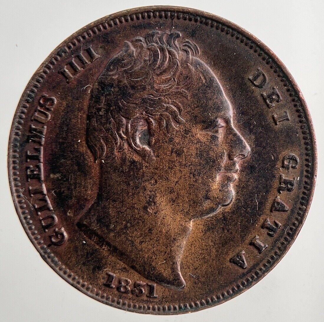 1831 William IV Farthing | Very Fine Grade | a9294