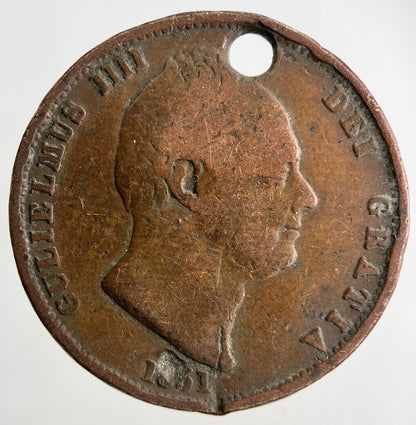 1831 William IV Half-Penny Coin | Collectable Grade
