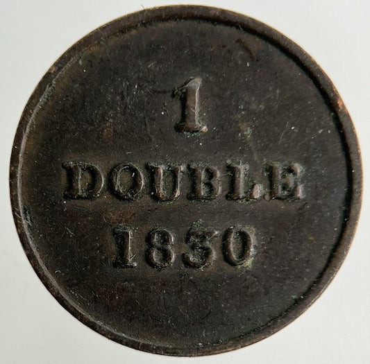 1830 Guernsey 1 Double Coin | Fine Collectable Grade