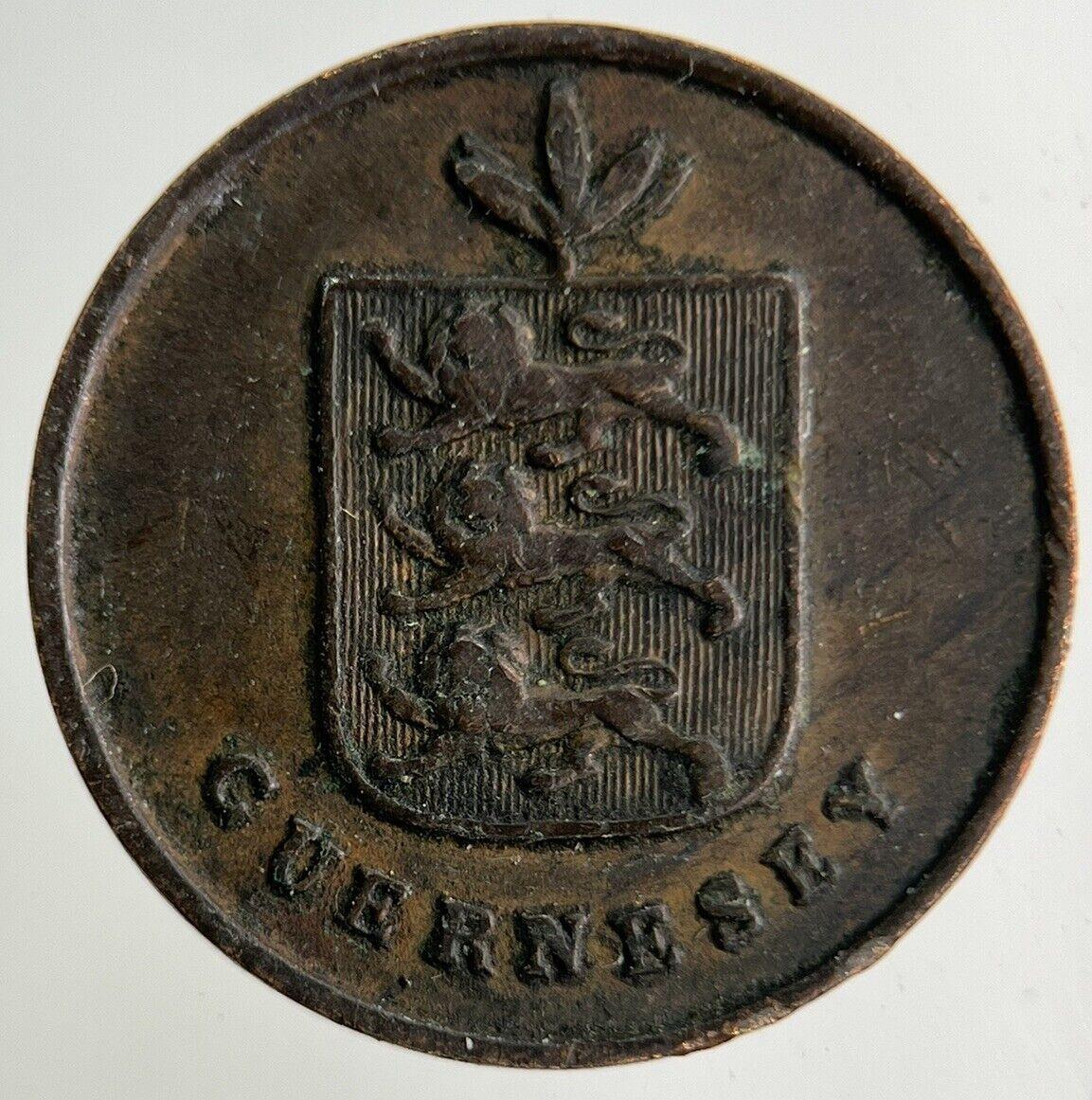 1830 Guernsey 1 Double Coin | Fine Collectable Grade
