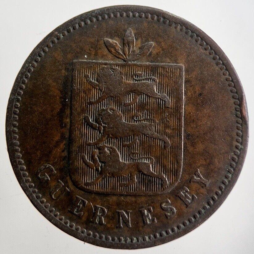 1830 Guernsey 4 Doubles Coin | Collectable Grade | a4055