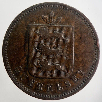 1830 Guernsey 4 Doubles Coin | Collectable Grade | a4055
