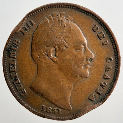 1831 William IV Farthing Coin | Fine Collectable Grade | a2167