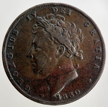 1830 George IV Farthing Coin | Fine Collectable Grade