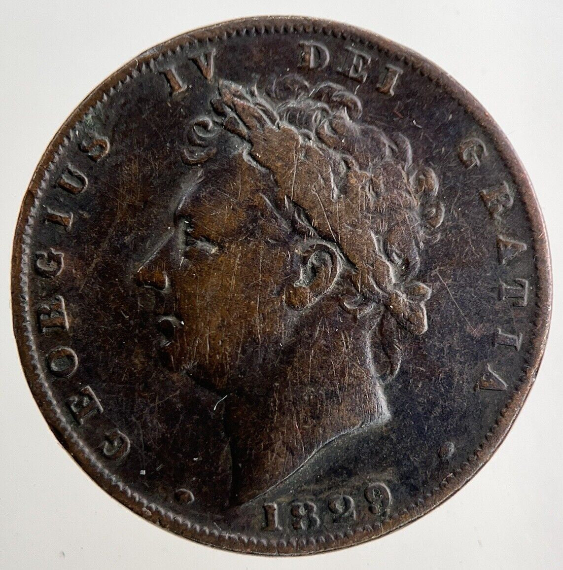 1829 George IV Farthing Coin | Fine Collectable Grade