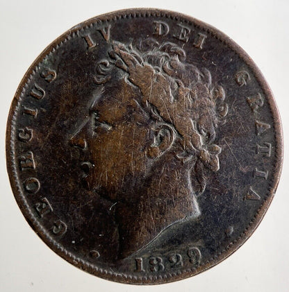 1829 George IV Farthing Coin | Fine Collectable Grade
