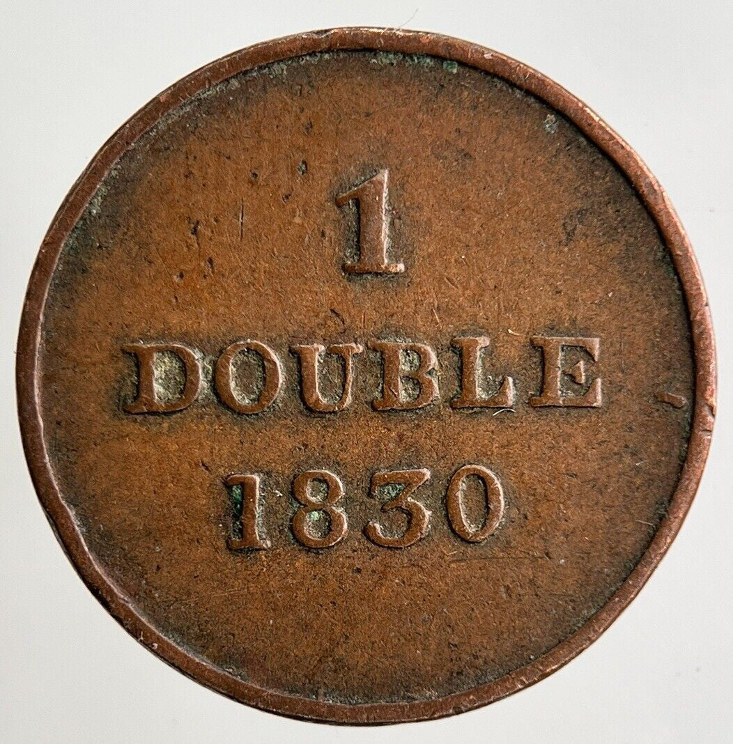 1830 Guernsey 1 Double Coin | Fine Collectable Grade