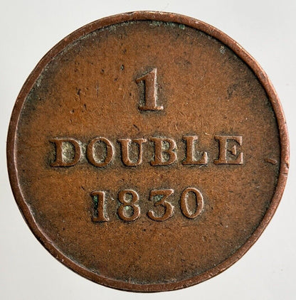1830 Guernsey 1 Double Coin | Fine Collectable Grade