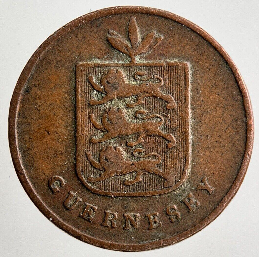 1830 Guernsey 1 Double Coin | Fine Collectable Grade