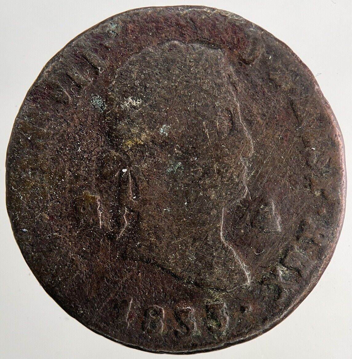 1833 Spain 4 Maravedis Coin | Collectable Grade