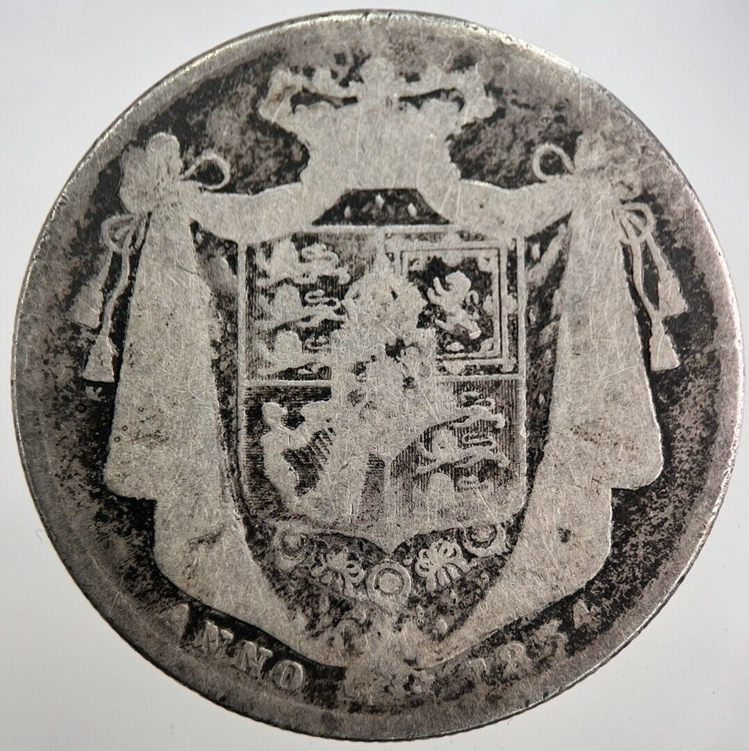 1834 William IV Half Crow Silver Coin | Collectable Grade | a7803