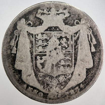 1834 William IV Half Crow Silver Coin | Collectable Grade | a7803