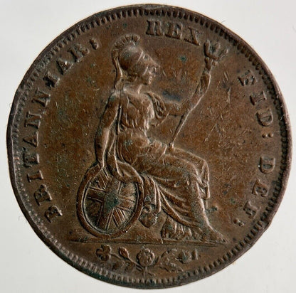 1834 William IV Farthing Coin | Very High Grade