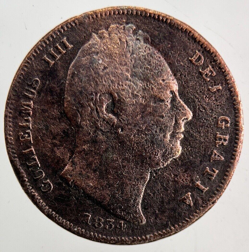 1834 William IV Farthing Coin | Collectable Grade