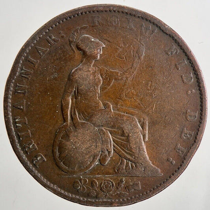1831 William IV Half-Penny Coin | Fine Collectable Grade | a9467