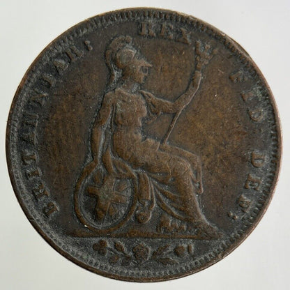 1834 William IV Farthing Coin | Fine Collectable Grade