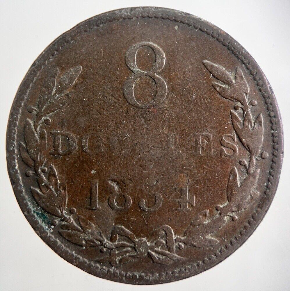 1834 Guernsey 8 Doubles Coin | Collectable Grade | a3682