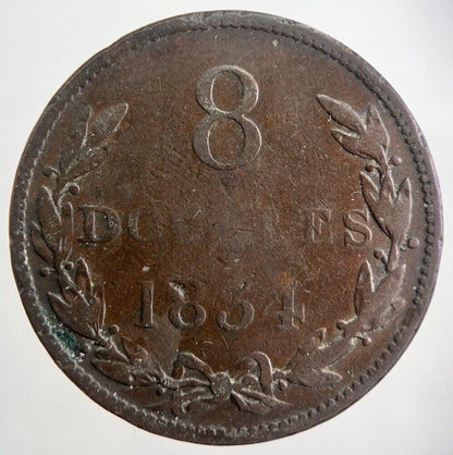 1834 Guernsey 8 Doubles Coin | Collectable Grade | a3682