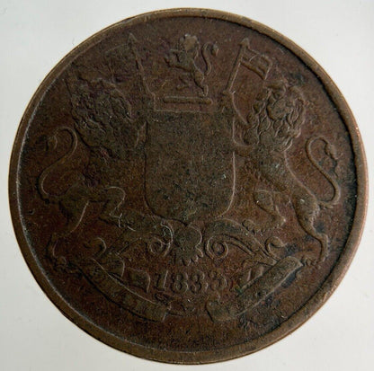 1833 India Quarter Anna Coin | Collectable Grade