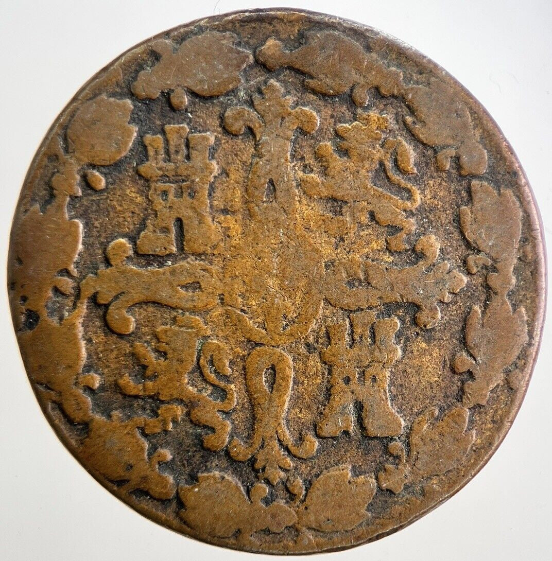 1833 Spain 8 Maravedis Coin | Collectable Grade | a5546