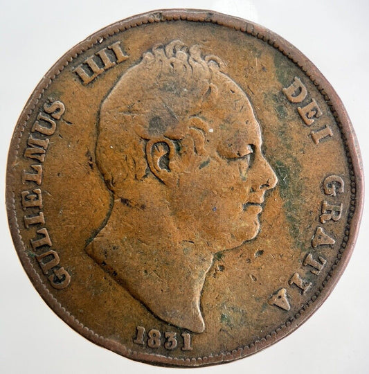 1831 William IV One Penny Coin | Fine Collectable Grade