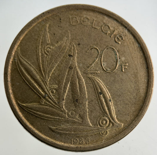 1982 Belgium 20 Francs Coin | Fine Collectable Grade