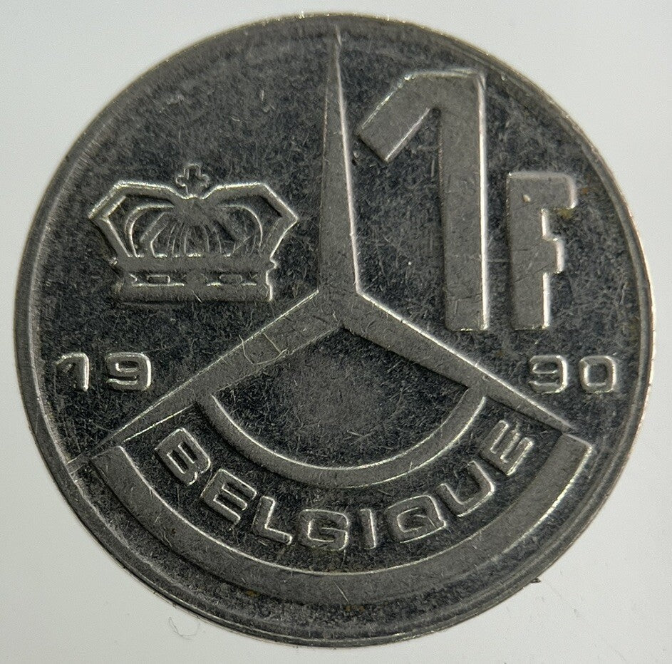 1990 Belgium 1 Franc Coin | Fine Collectable Grade