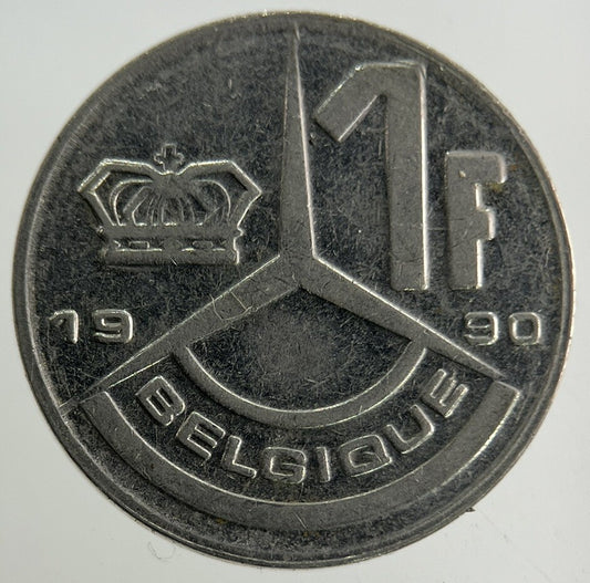 1990 Belgium 1 Franc Coin | Fine Collectable Grade