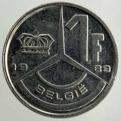1989 Belgium 1 Franc Coin | Fine Collectable Grade