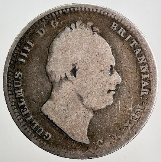 1834 William IV One Shilling Silver Coin | Fair Grade | a3419