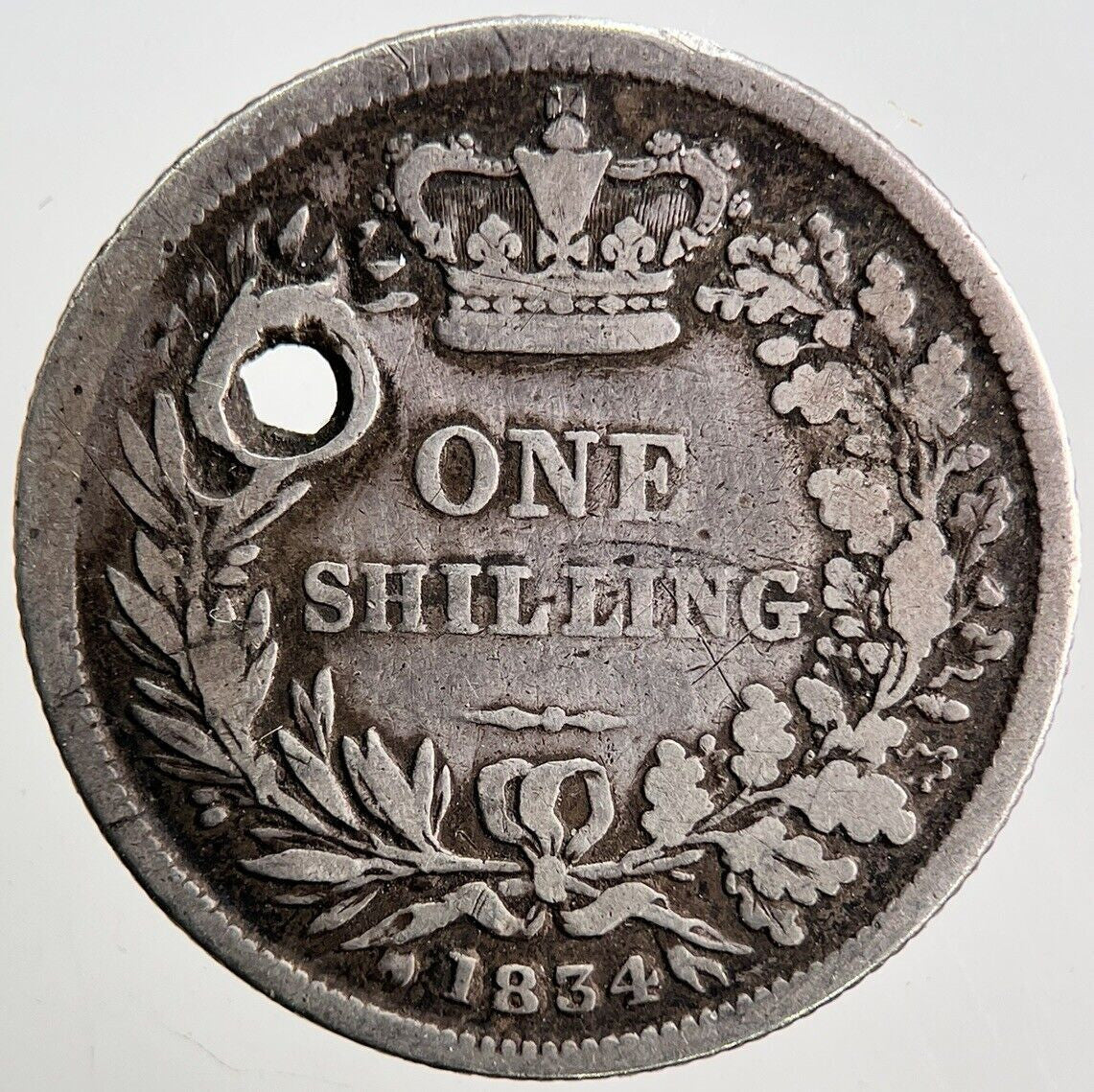 1834 William IV One Shilling Silver Coin | Collectable Grade | a3418