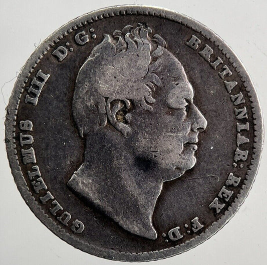 1834 William IV Sixpence Silver Coin | Fine Collectable Grade | a5966
