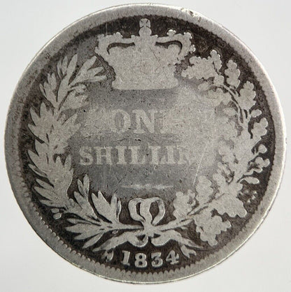 1834 William IV One Shilling Silver Coin | Collectable Grade