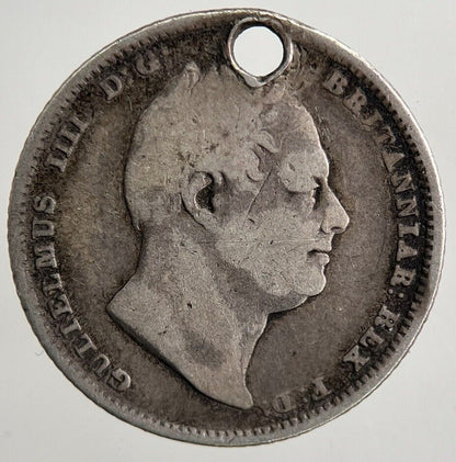 1834 William IV Sixpence Silver Coin | Collectable Grade | a5597