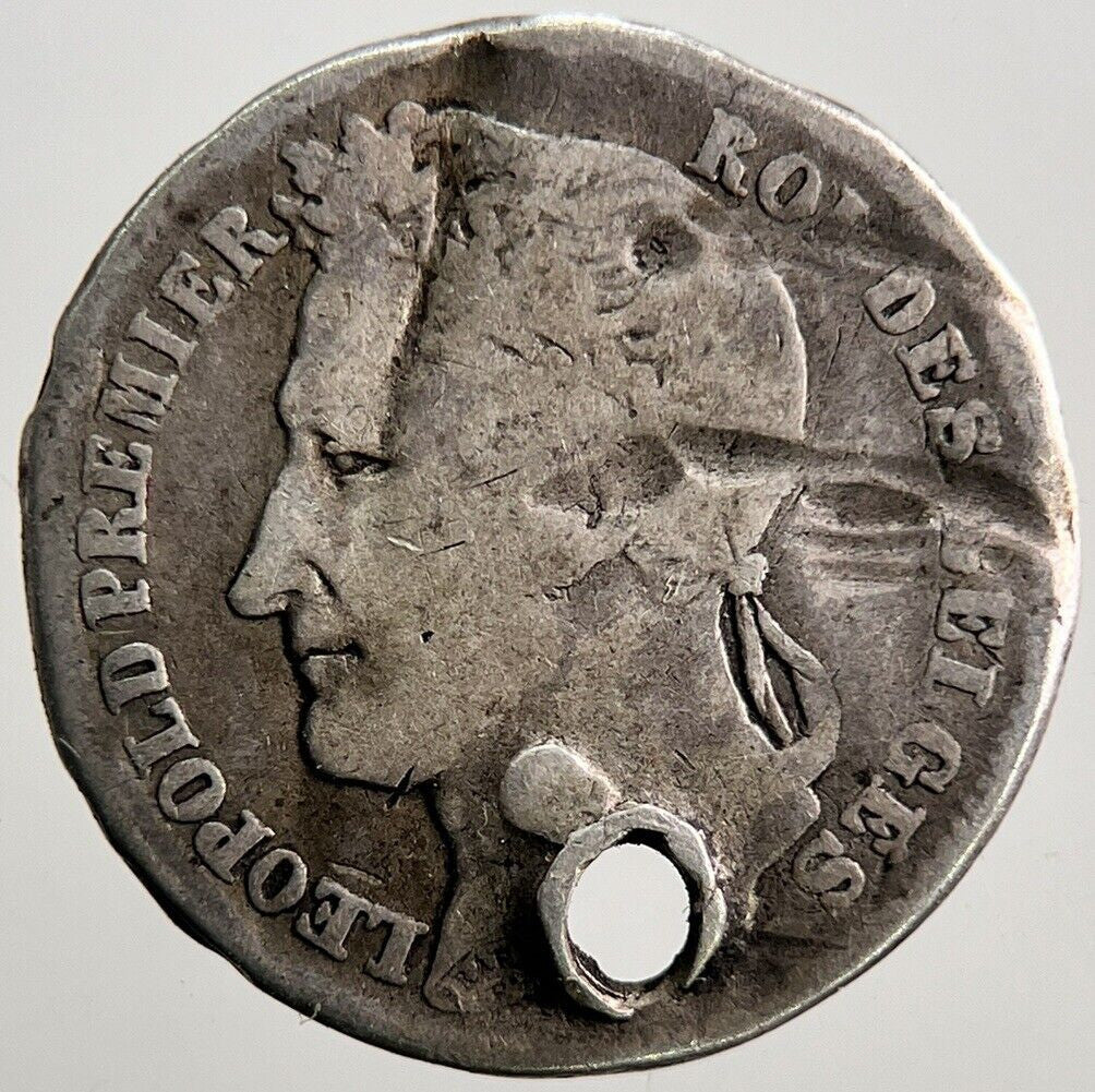 1835 Belgium Quarter 1/4 Franc Silver Coin | Collectable Grade | a3643