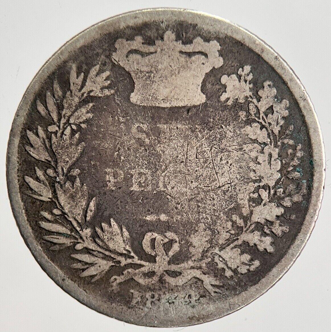 1834 William IV Six-Pence Silver Coin | Collectable Grade | a2474
