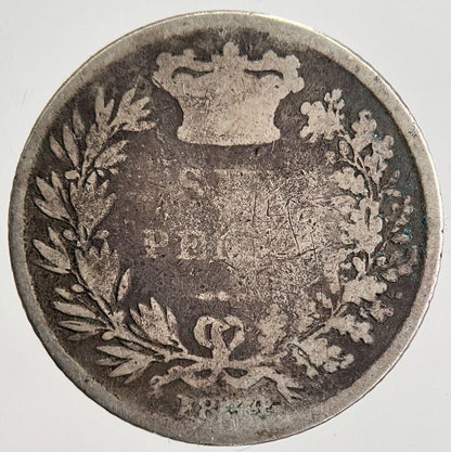 1834 William IV Six-Pence Silver Coin | Collectable Grade | a2474