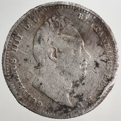 1834 William IV One Shilling Silver Coin | Collectable Grade | a6110