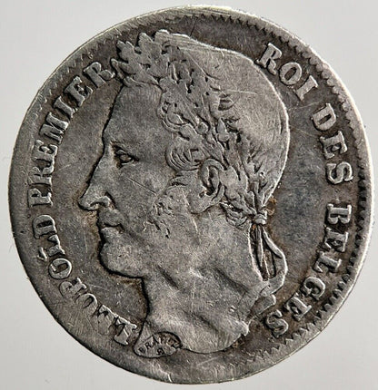 1835 Belgium Quarter 1/4 Franc Silver Coin | Collectable Grade | a3644