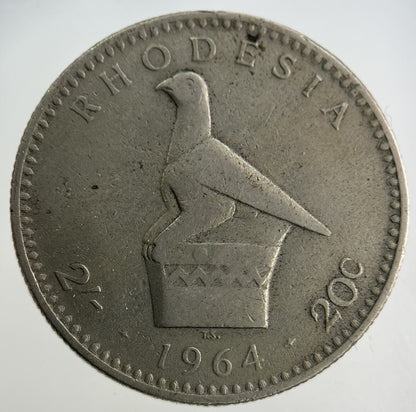 1964 Africa Rhodesia 20 Cents Coin | Fine Collectable Grade