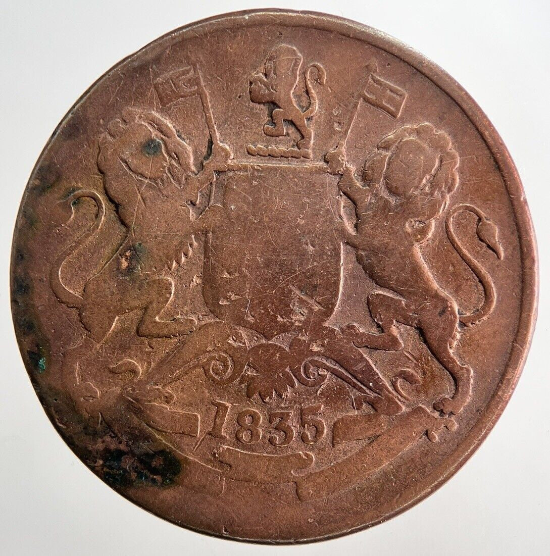 1835 East India Company Half Anna Coin | Collectable Grade