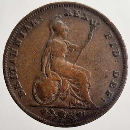 1835 William IV Farthing Coin | Collectable Grade | a5673