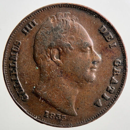 1835 William IV Farthing Coin | Fine Collectable Grade