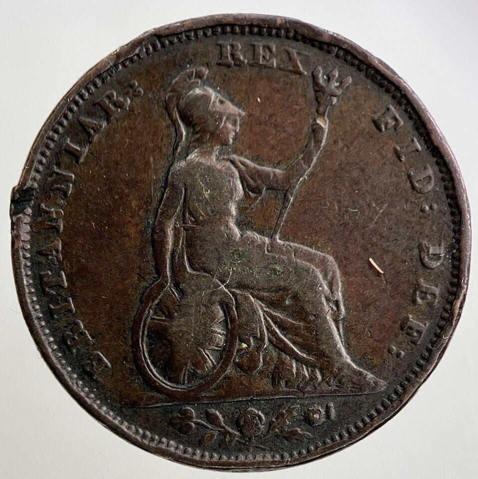 1835 William IV Farthing Coin | Collectable Grade