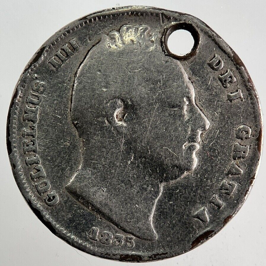 1835 Painted William IIII Farthing Coin | Collectable Grade