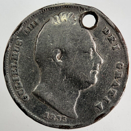 1835 Painted William IIII Farthing Coin | Collectable Grade