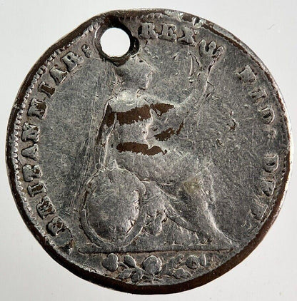 1835 Painted William IIII Farthing Coin | Collectable Grade